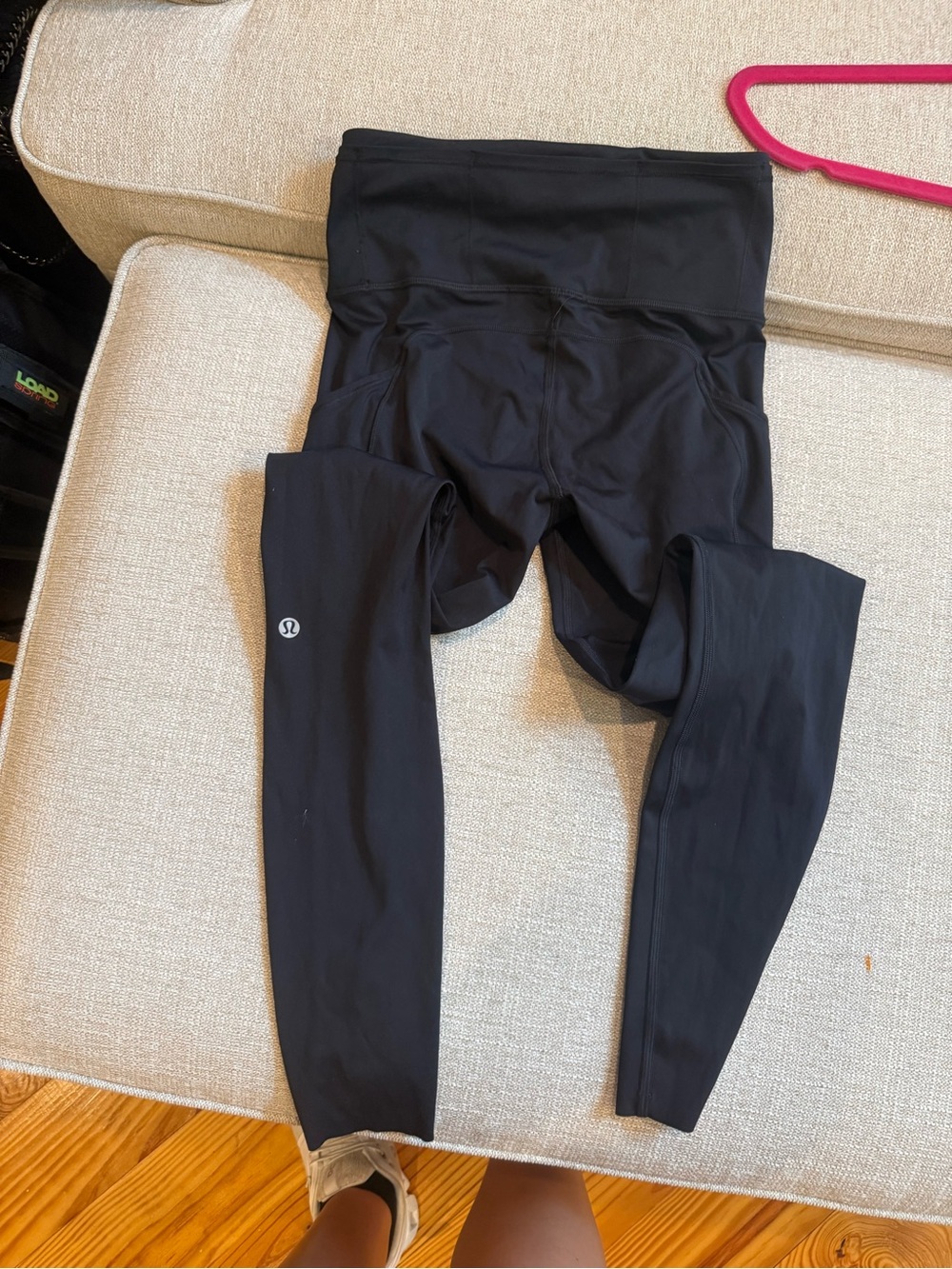 lululemon athletica Black High-Rise Leggings with Side Pockets 28in inseam - Picture 2 of 4